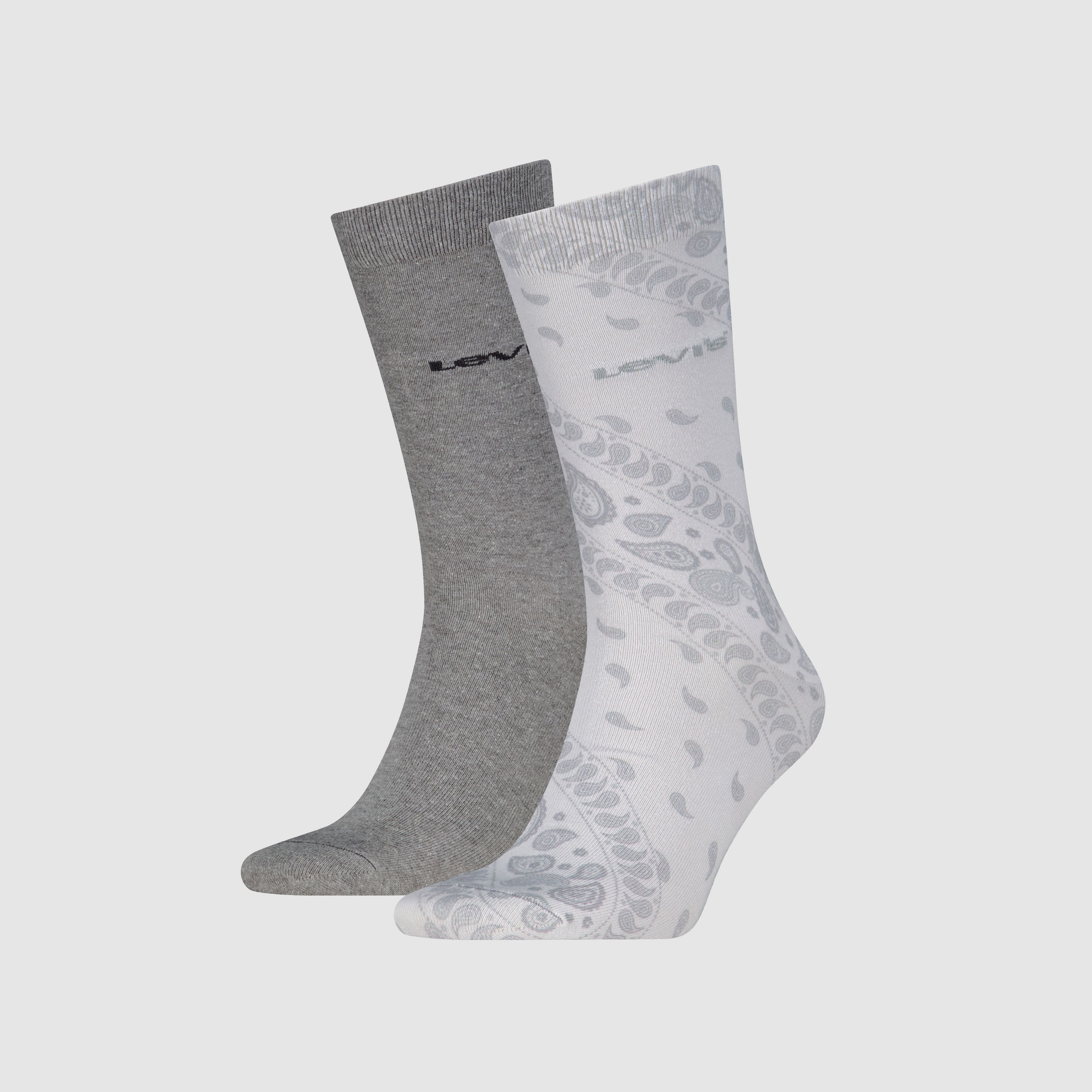 Levi's® Regular Cut Bandana Print Socks - 2 pack 1