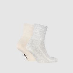 Levi's® High Mid Cut Fruit Graphic Socks - 2 pack — Grey/Beige - Multi Colour 2