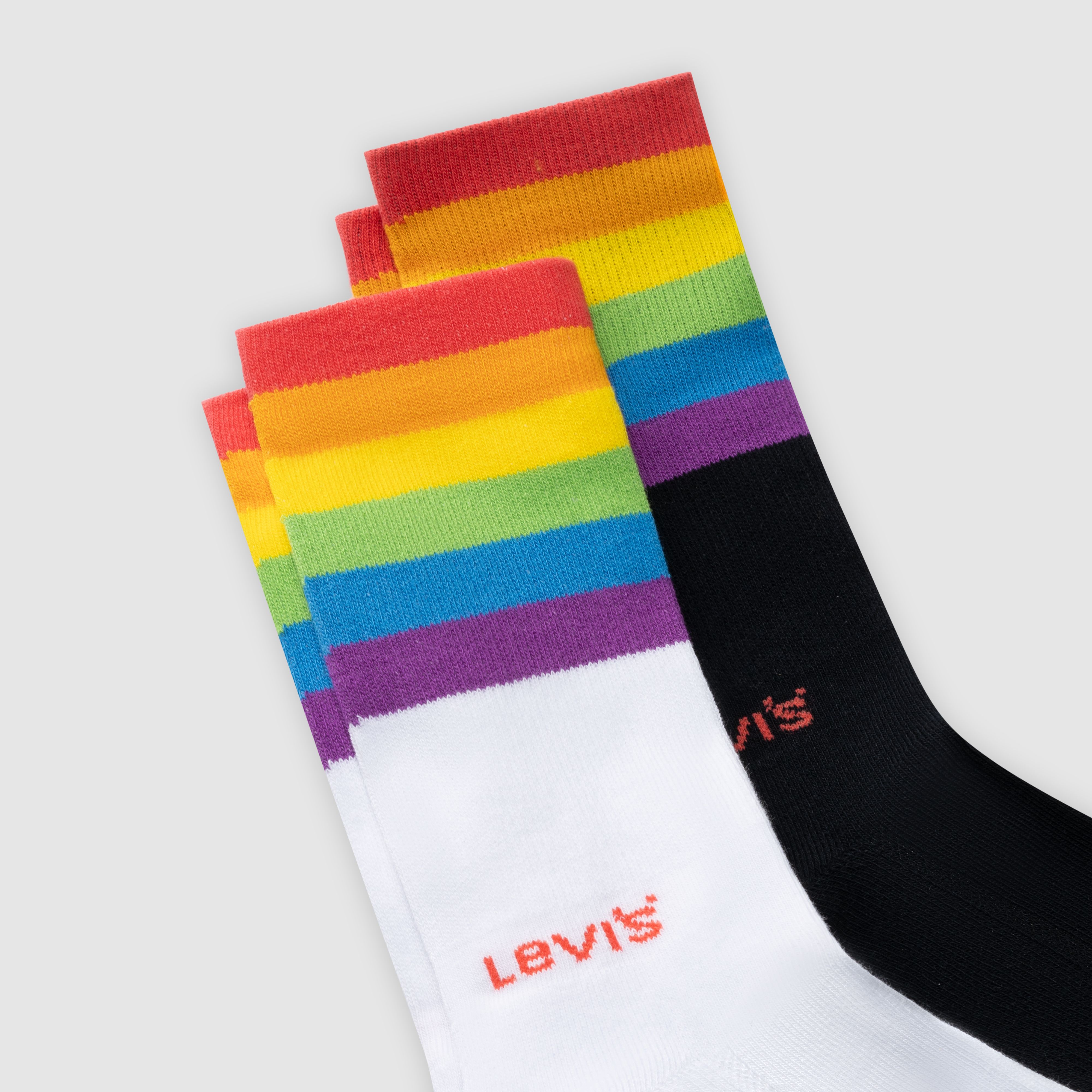 Levi's® Regular Cut Pride Socks - 2 pack 2