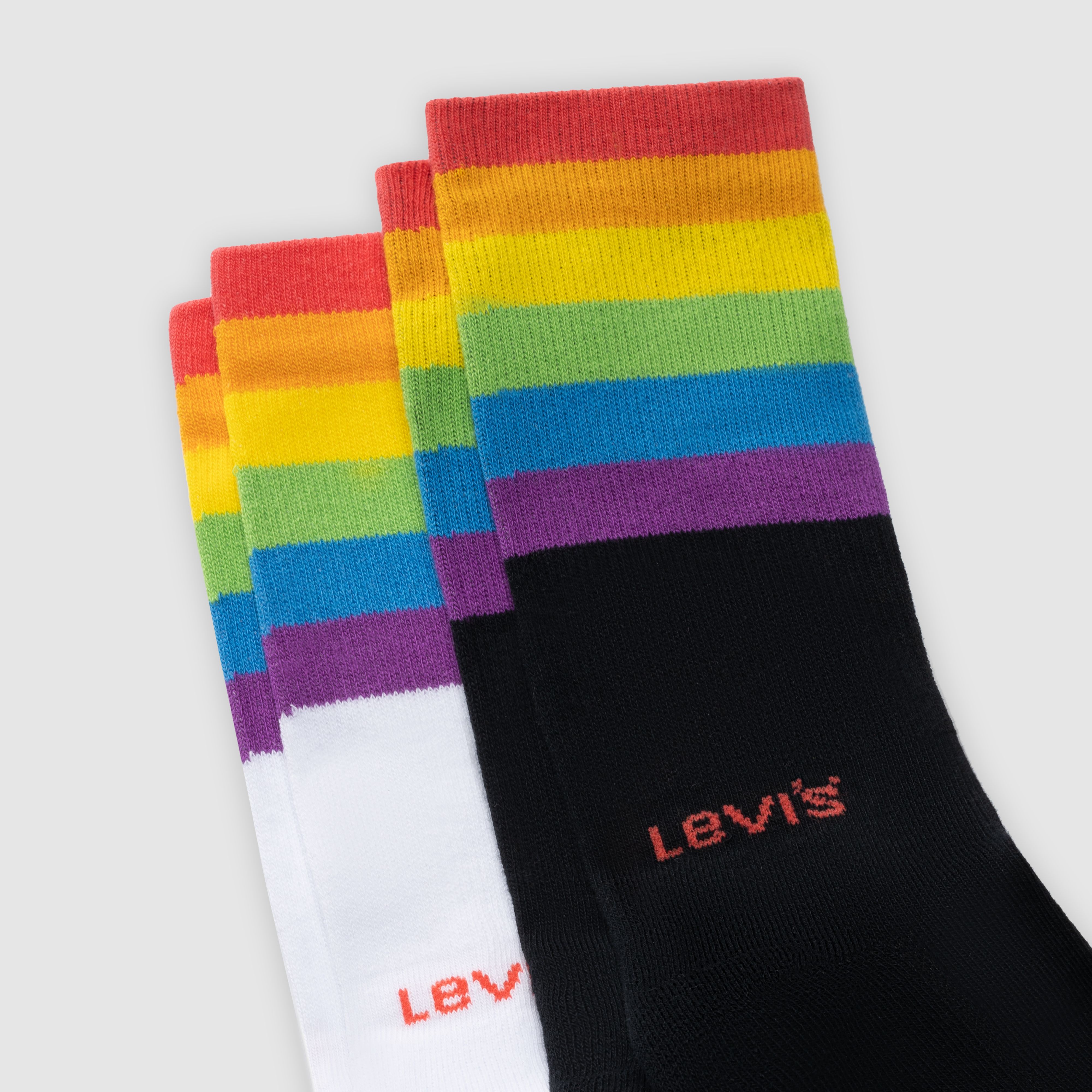 Levi's® Regular Cut Pride Socks - 2 pack 3