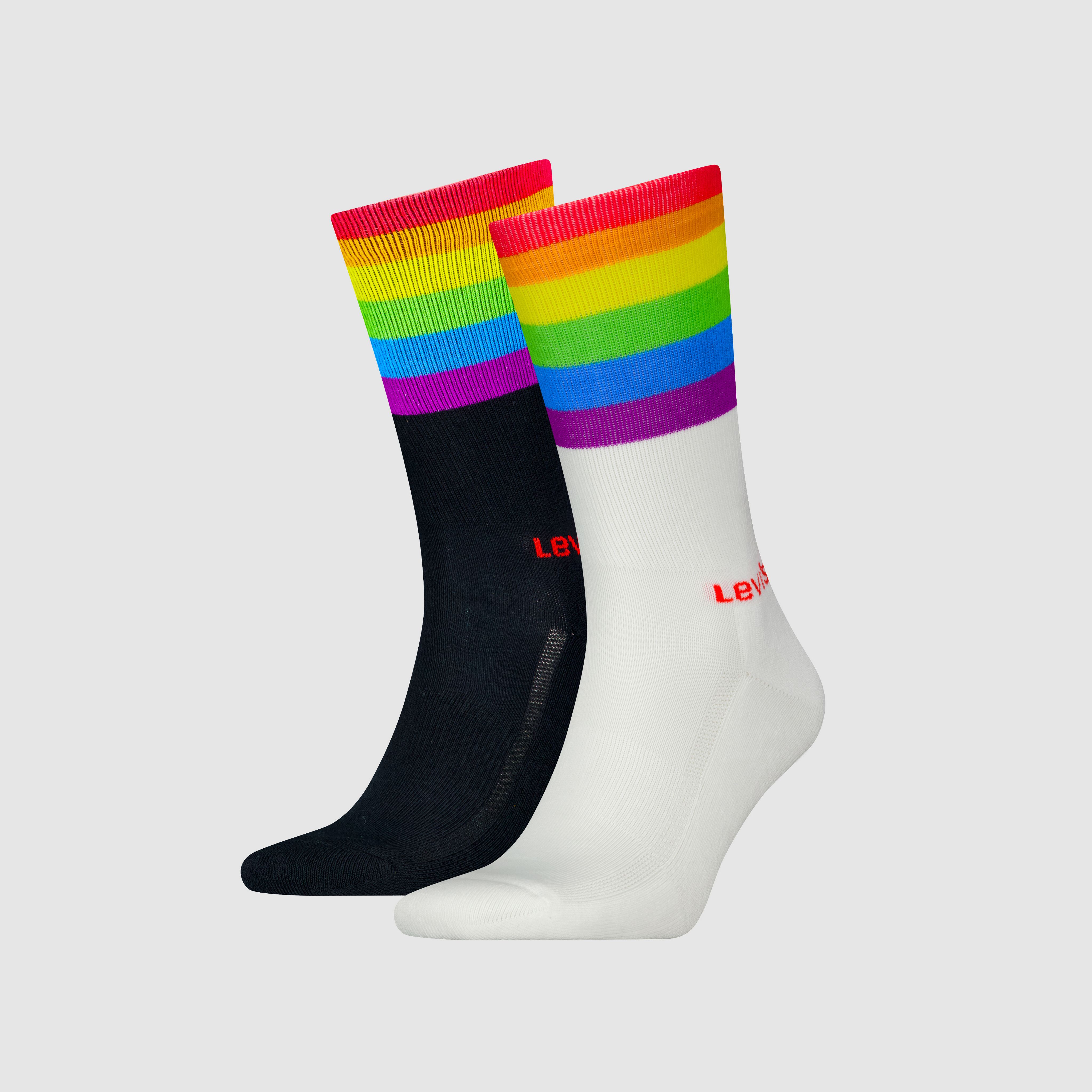 Levi's® Regular Cut Pride Socks - 2 pack 1