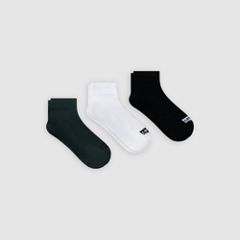Levi's® Mid Cut Batwing Logo Recycled Cotton Socks - 3 pack — Green Combo - Green 1