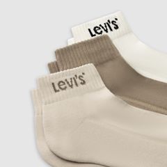 Levi's® Mid Cut Socks - 3 Pack — Beige Combo - Beige 2