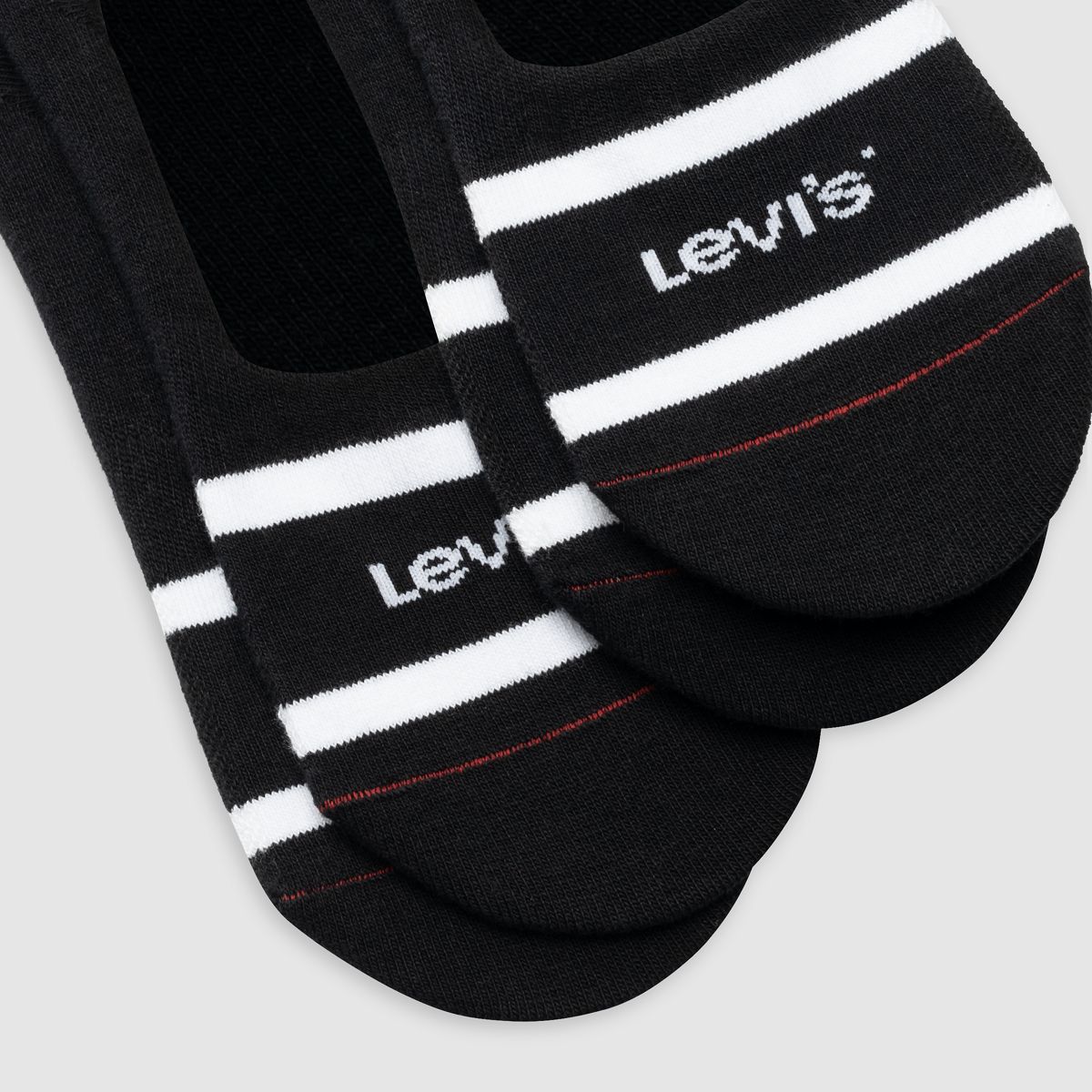 Levi's® Mid Cut Footie Sport Socks - 2 Pack — Black - Black