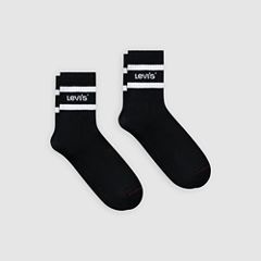 Levi's® Short Cut Sport Socks - 2 Pack — Black - Black 1