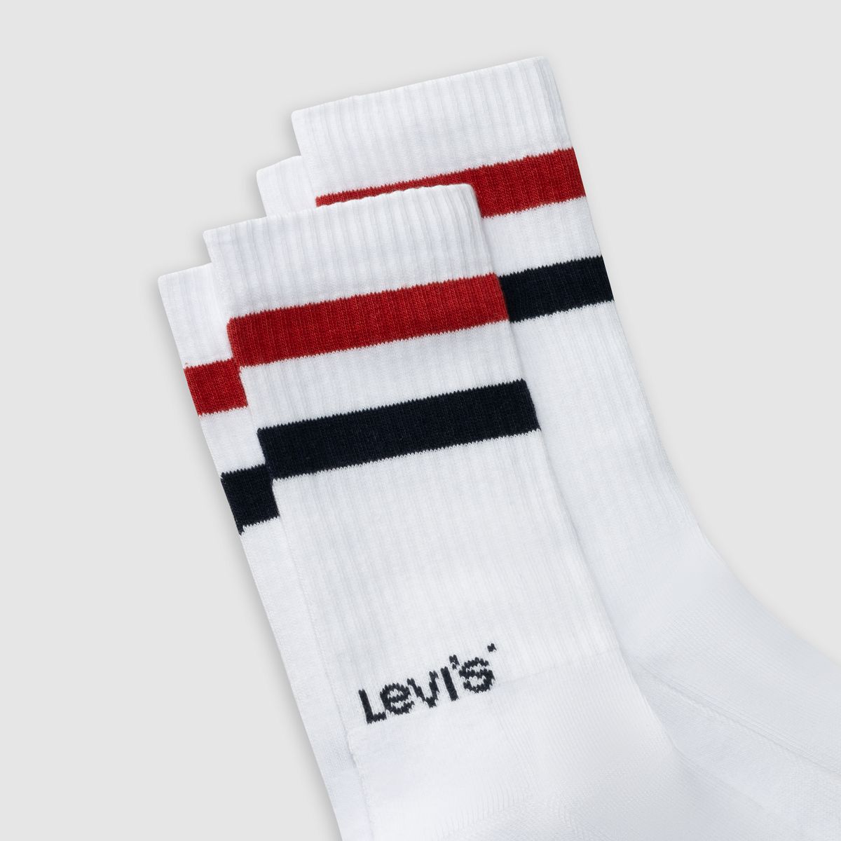 Levi's® Regular Cut Sport Socks - 2 Pack — Iconic - Neutral