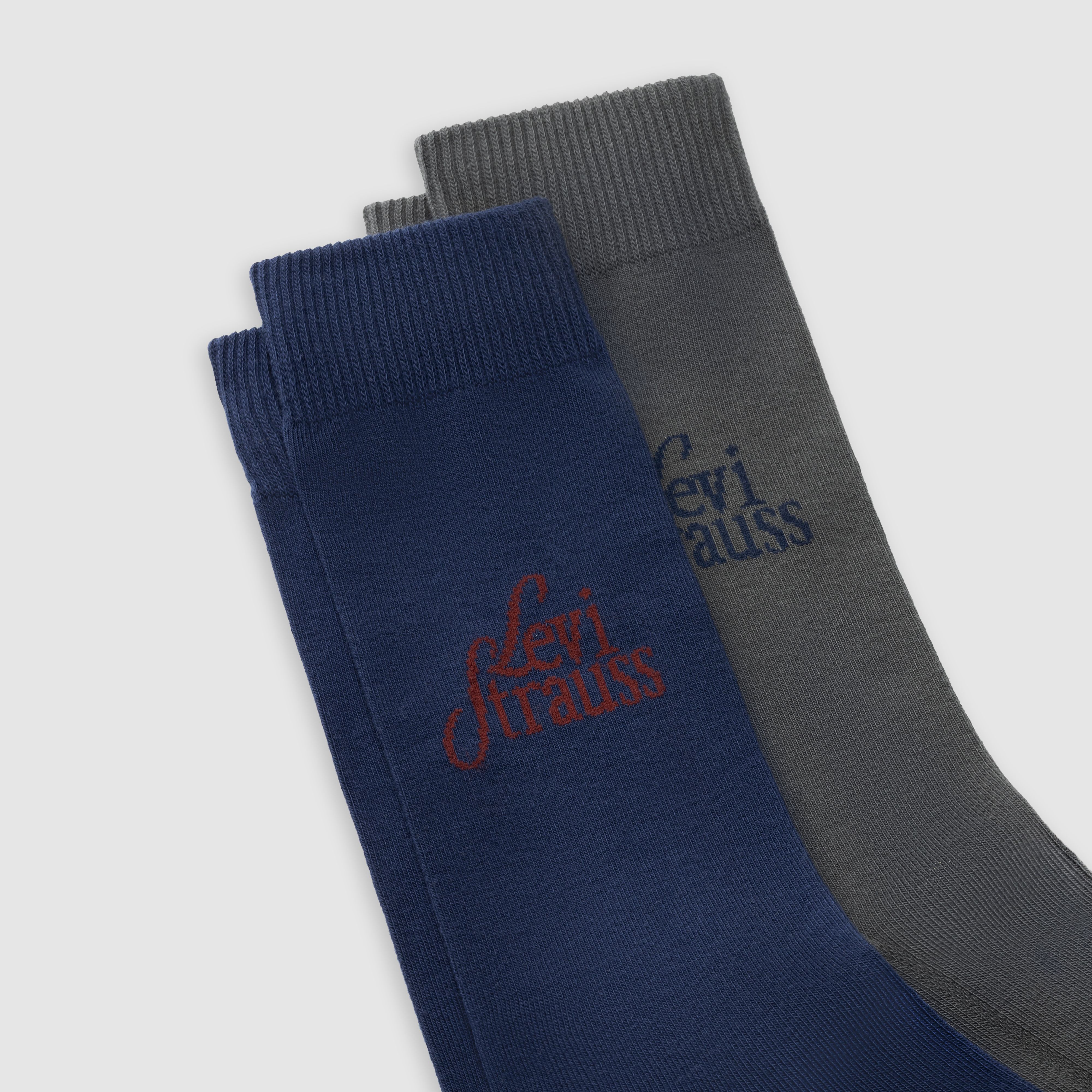 Levi's® Regular Cut Logo Socks - 2 Pack 2