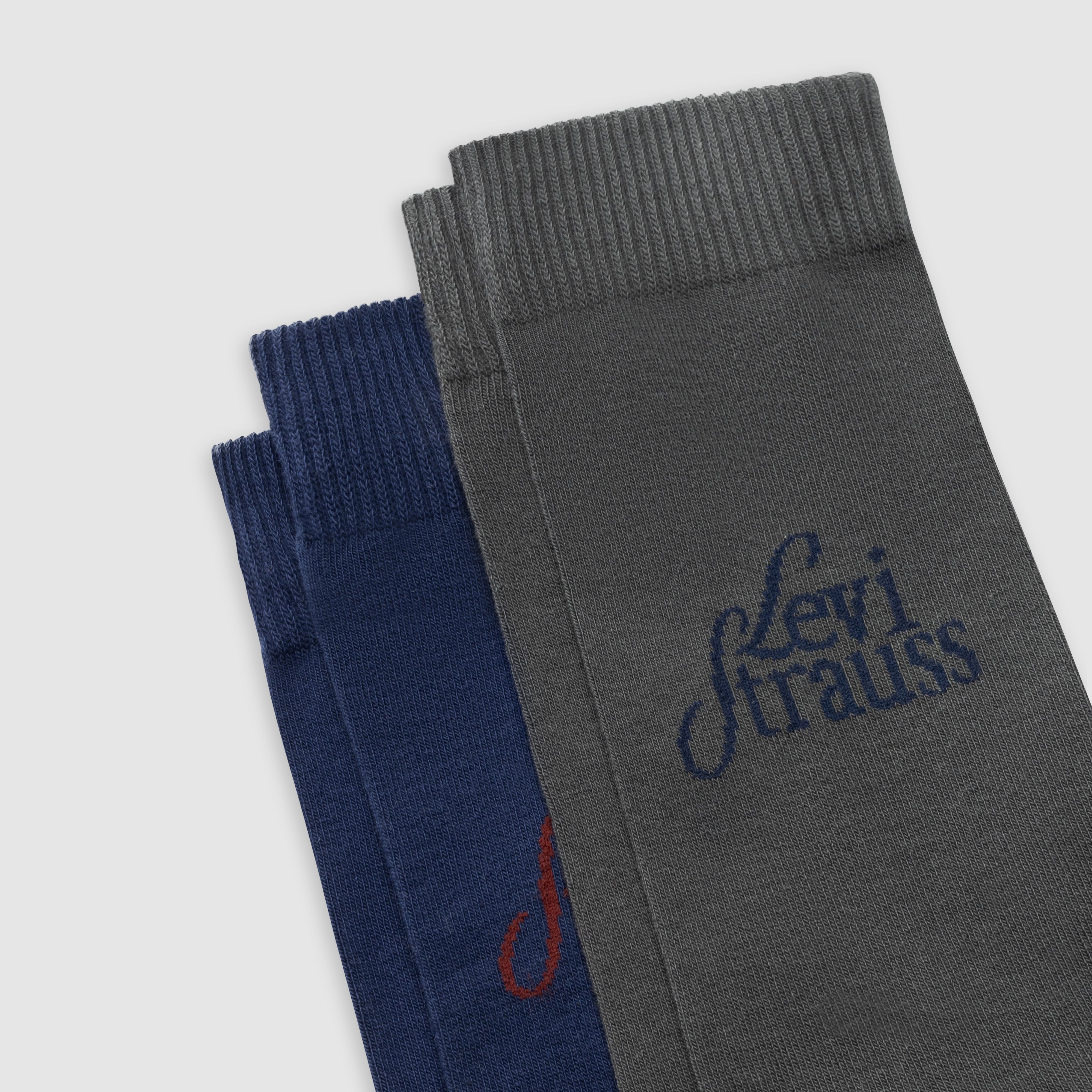 Levi's® Regular Cut Logo Socks - 2 Pack 3