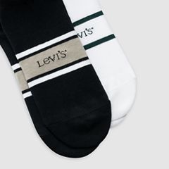 Levi's® Low Cut Socks - 2 Pack — Black/White - Multi Colour 2