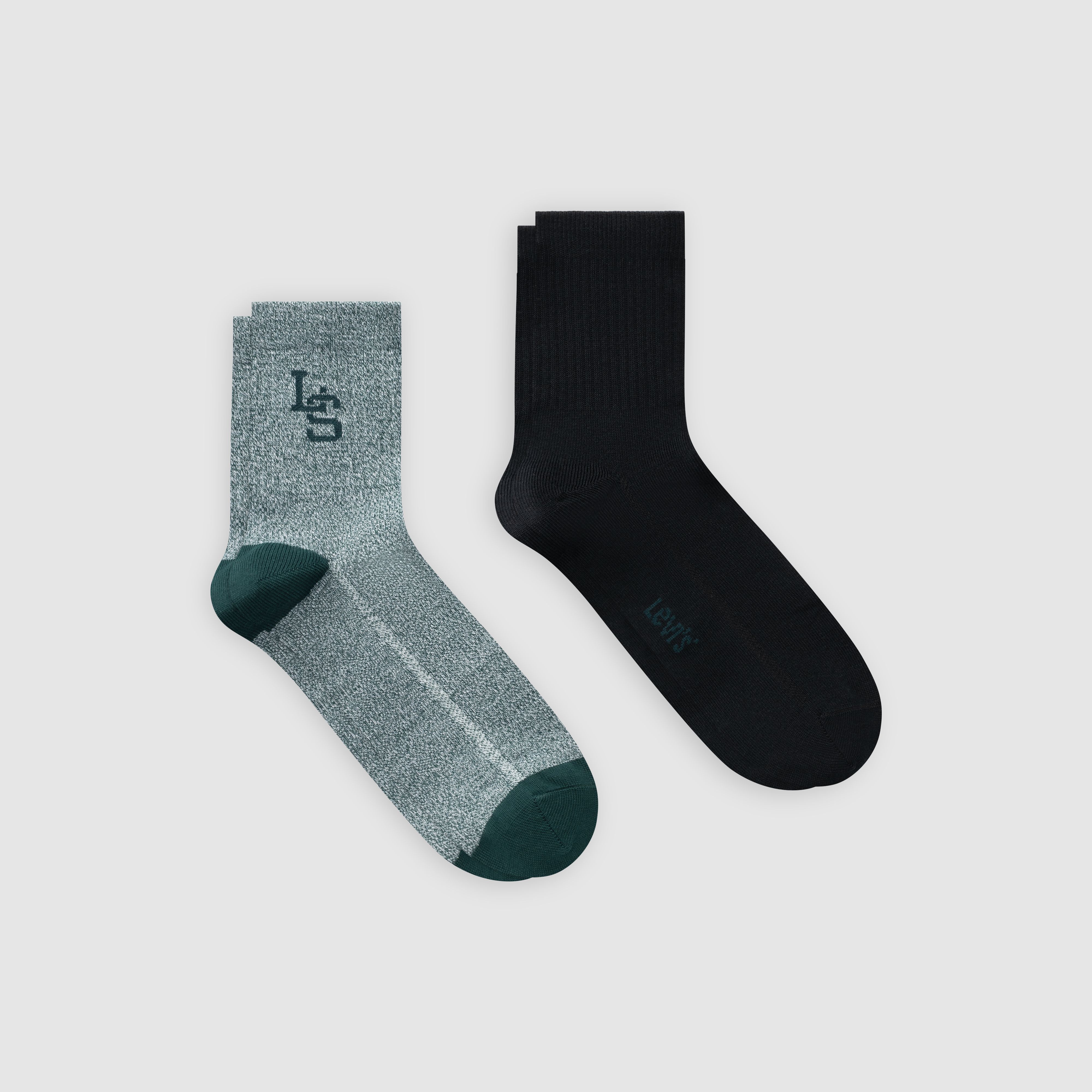 Levi's® Short Cut Mouline Socks - 2 Pack 1