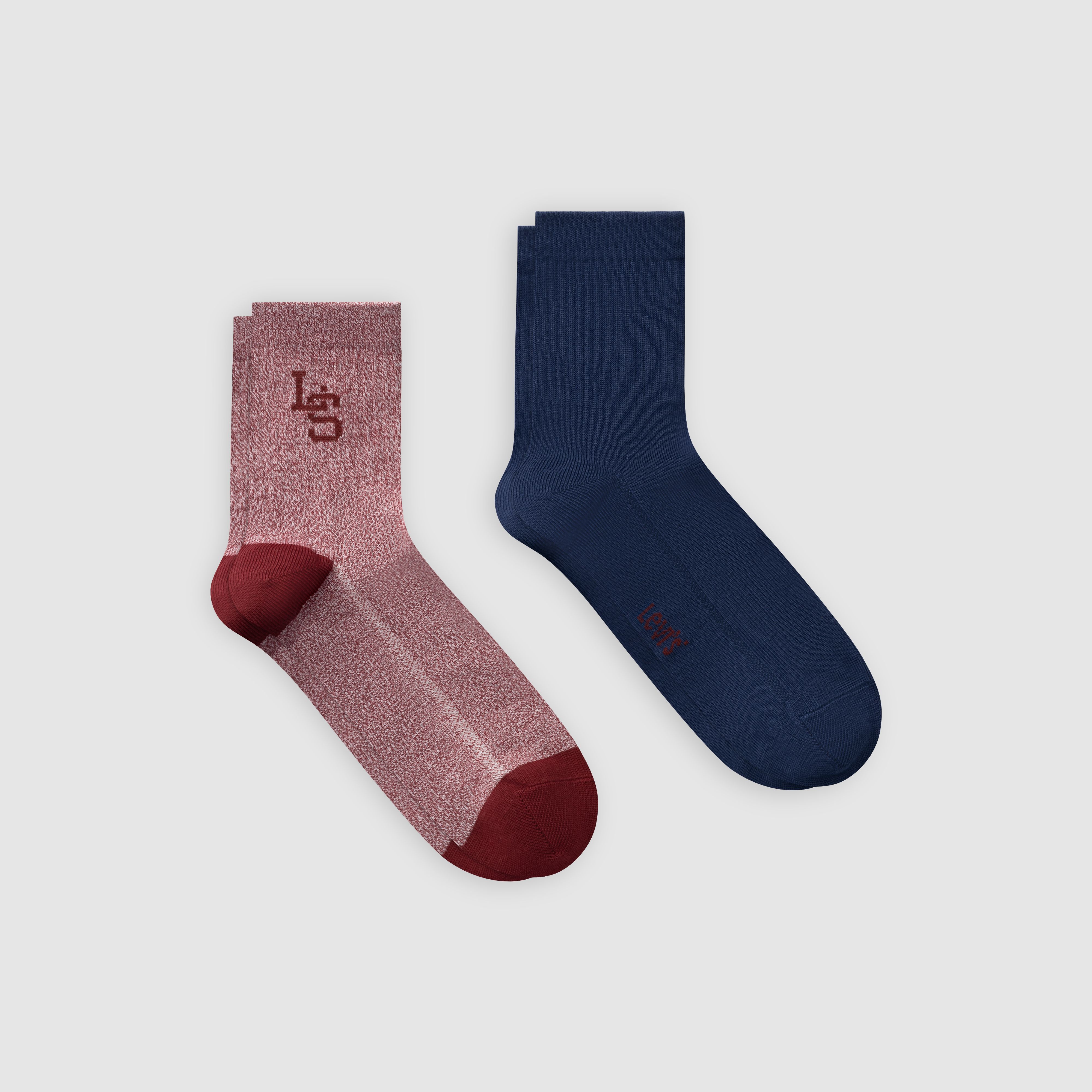 Levi's® Short Cut Mouline Socks - 2 Pack 1