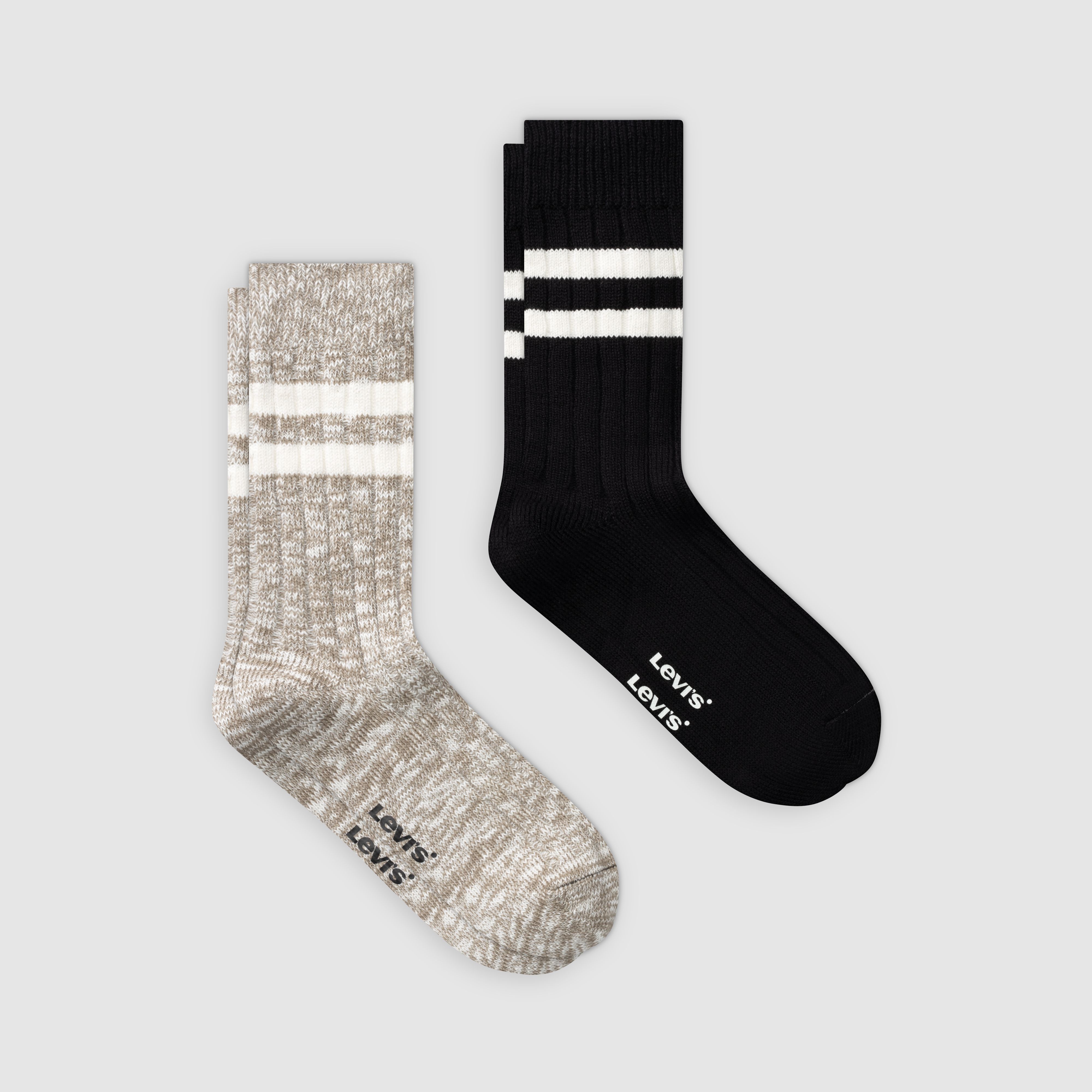 Levi's® Regular Cut Mouline Bootsock - 2 Pack 1