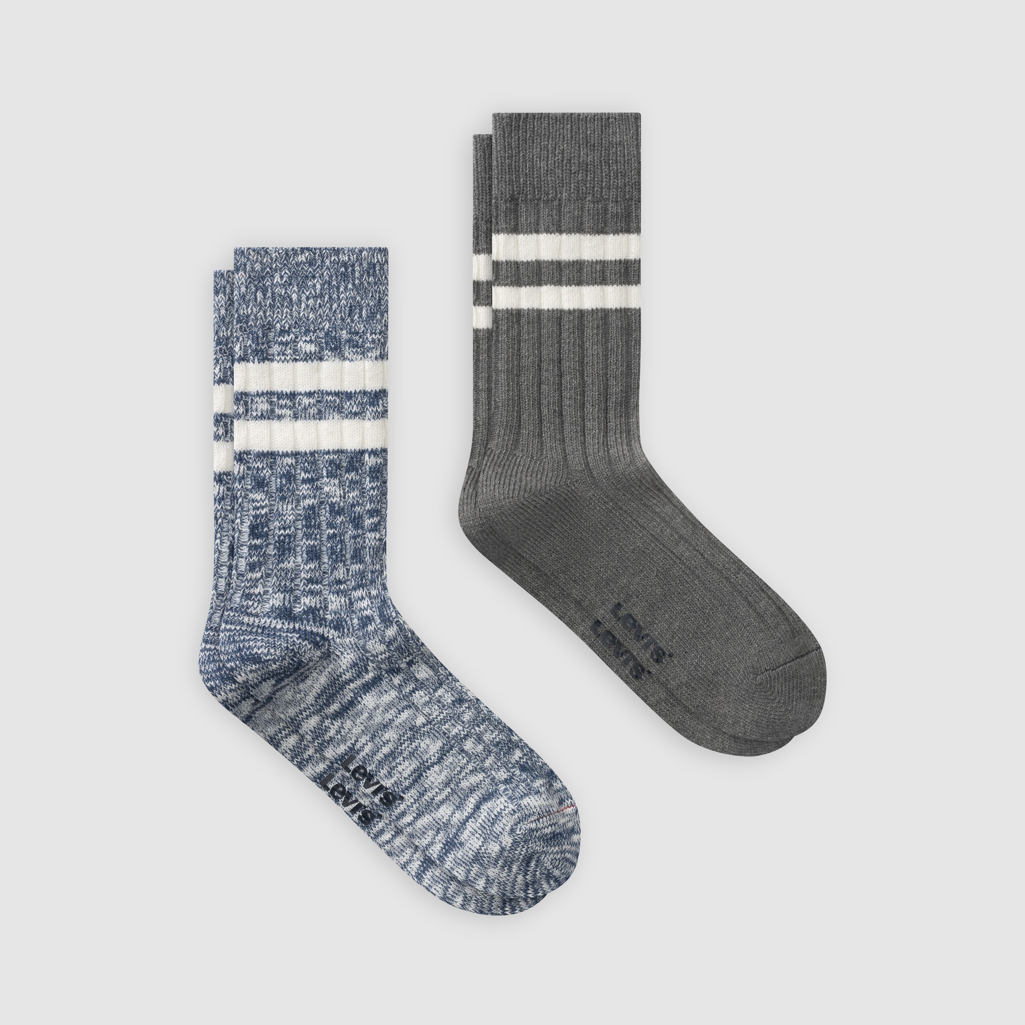 Levi's® Regular Cut Mouline Bootsock - 2 Pack 1