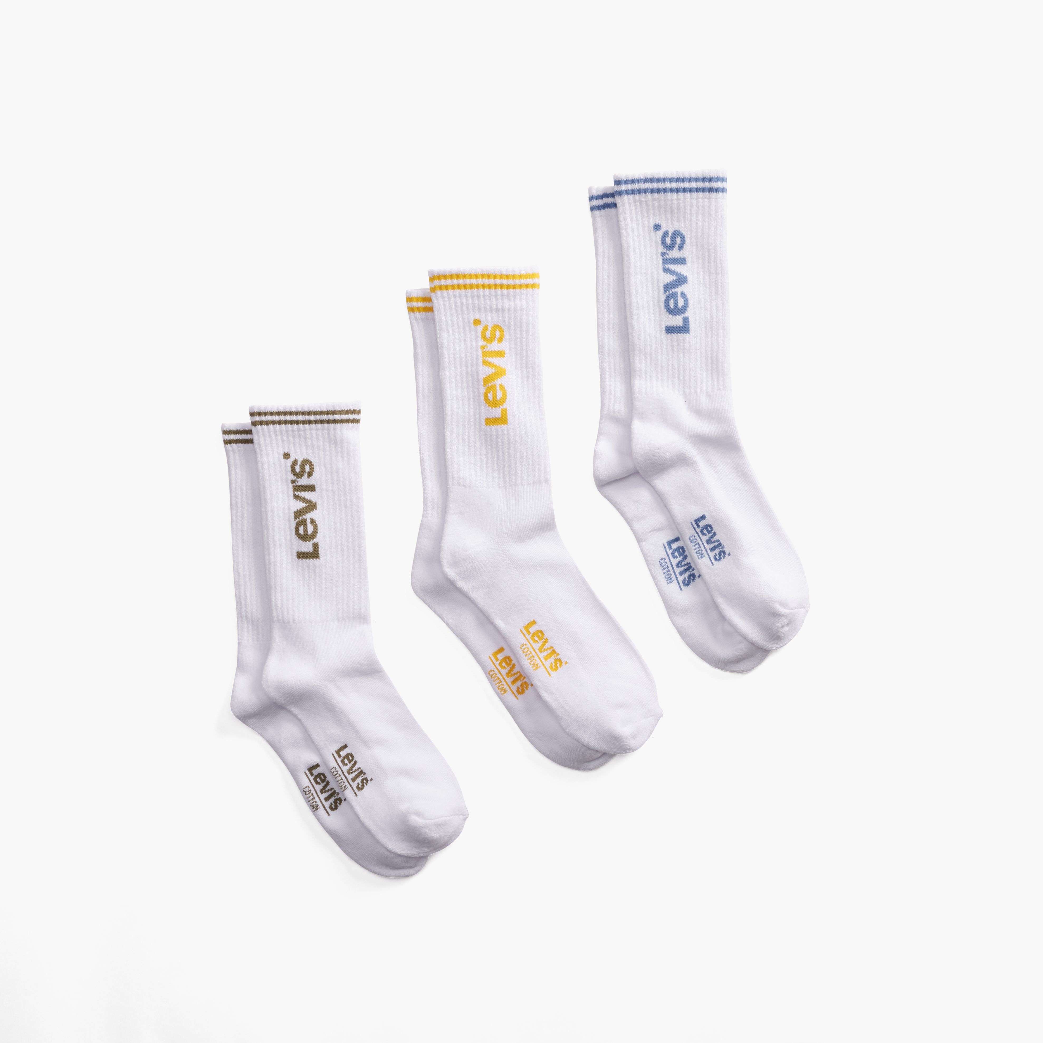 Sporty Logo Regular Cut Socks (3-Pack) 1