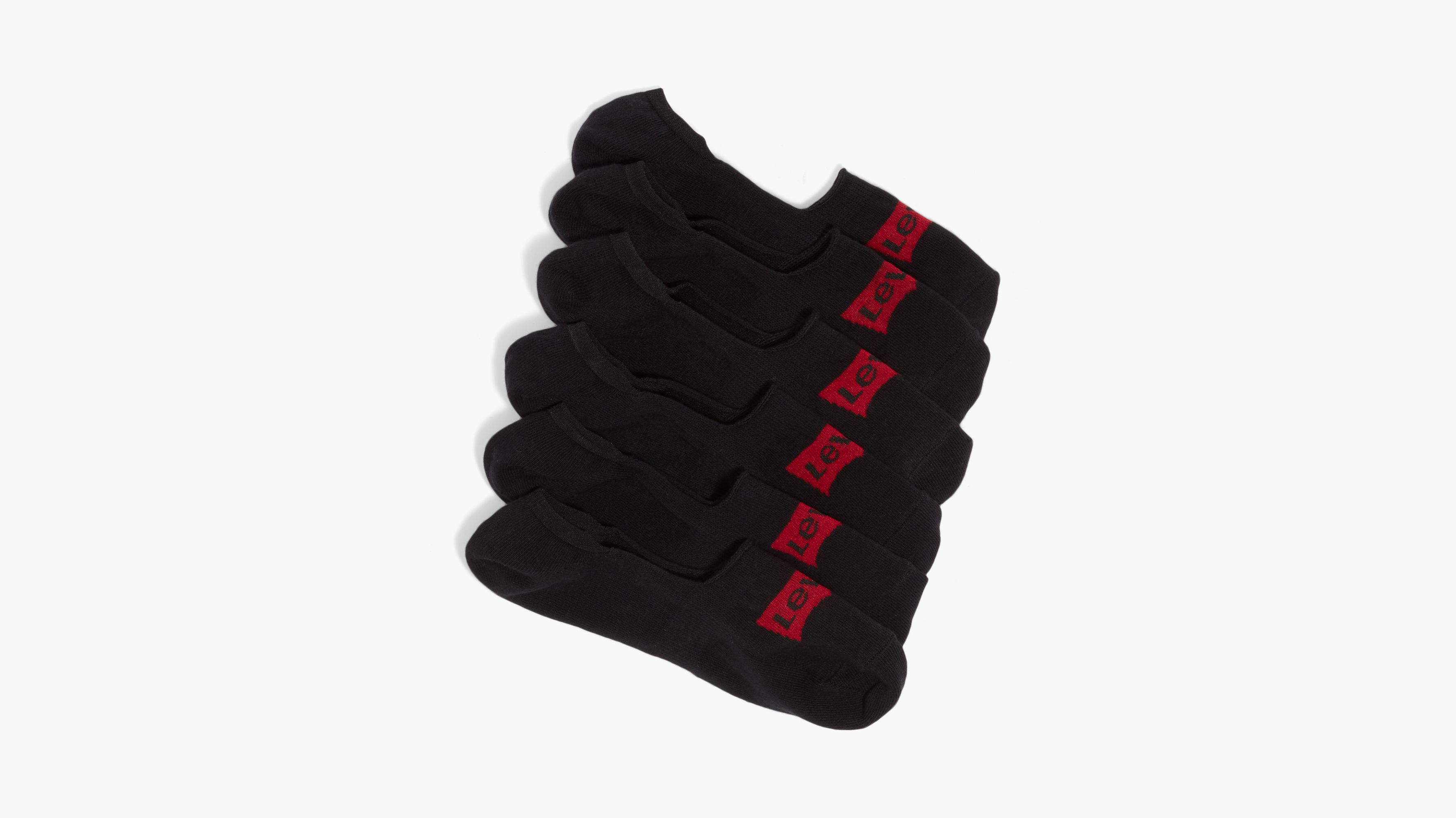 Levi's® Logo No Show Socks (3 Pack) 1