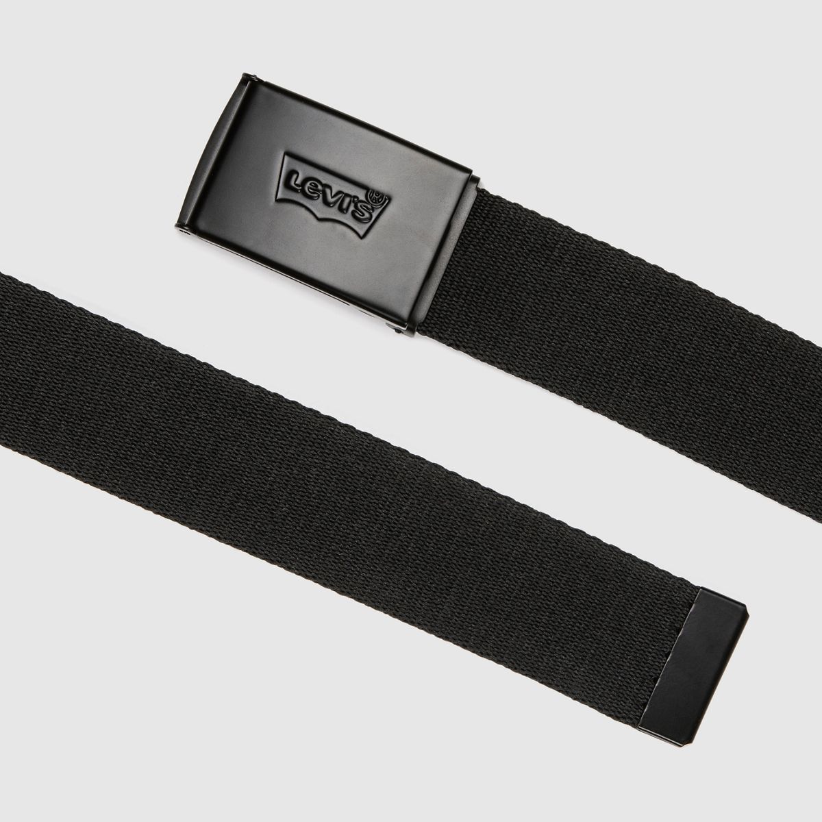 Belt with Tonal Logo — Regular Black