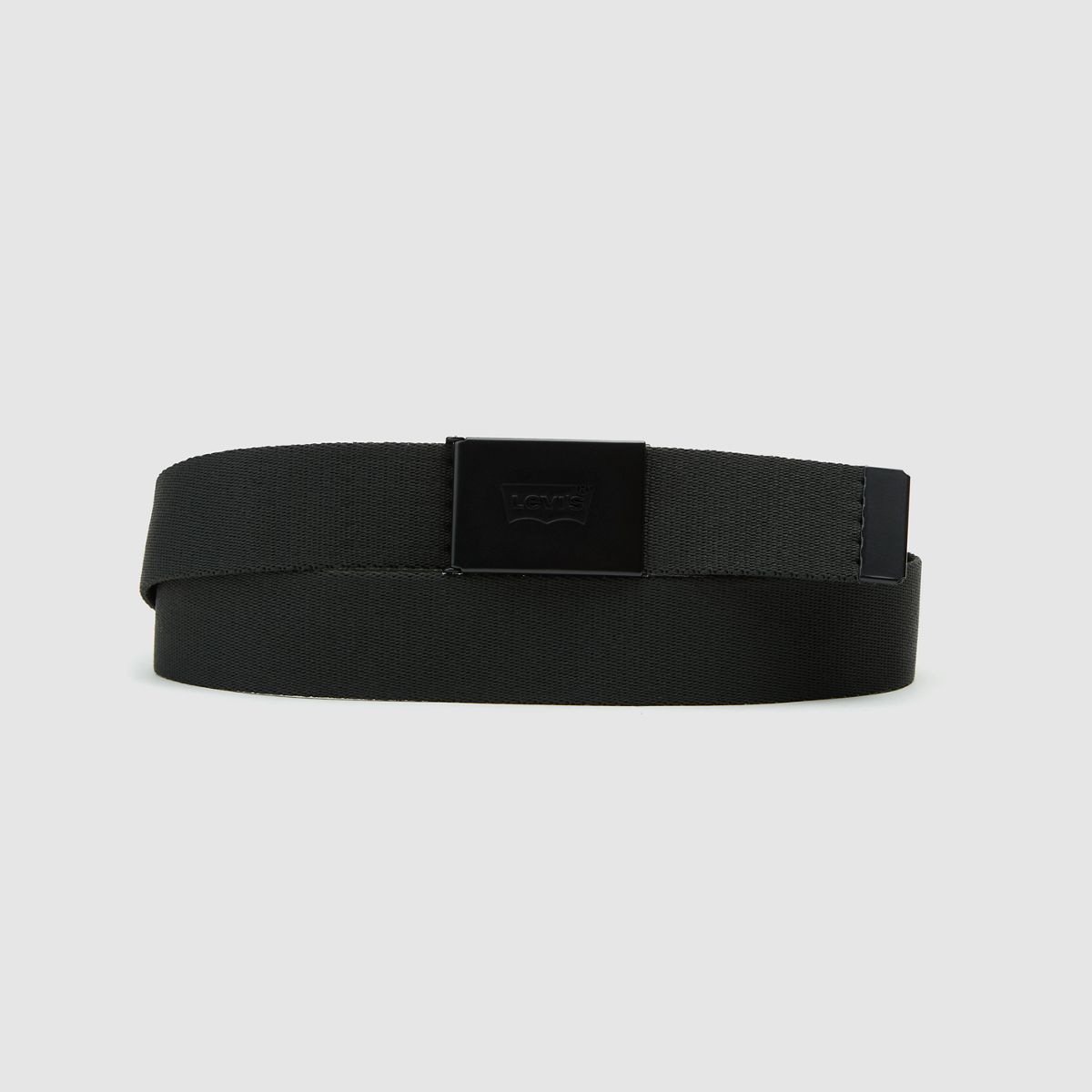 Belt with Tonal Logo — Regular Black