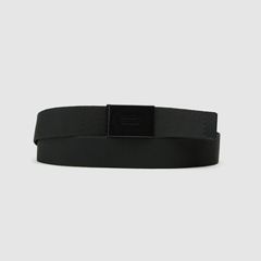Belt with Tonal Logo — Regular Black 1