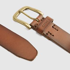 Levis Tumbled Icon Belt — Drake Khaki - Brown 4