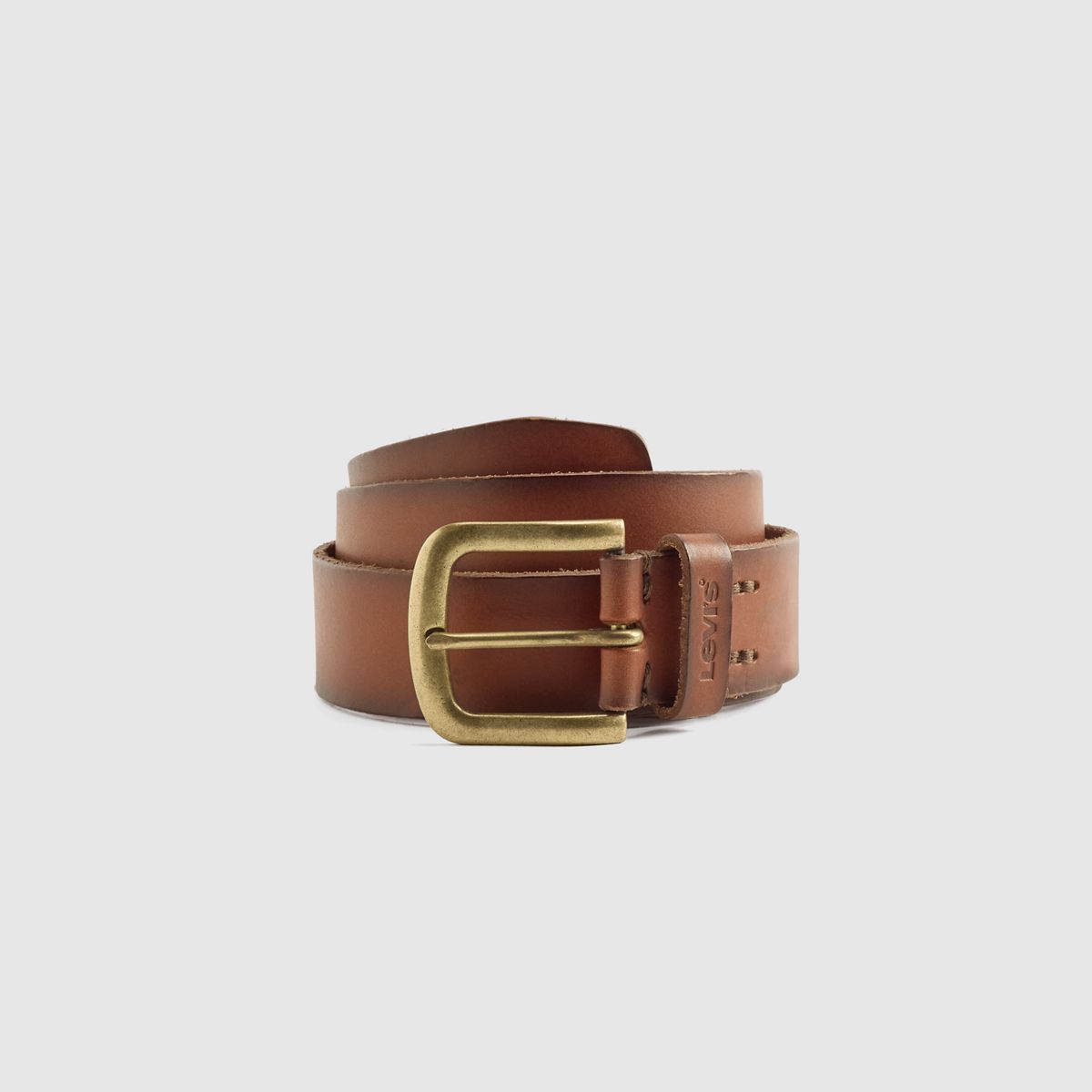 Levis Tumbled Icon Belt — Drake Khaki - Brown