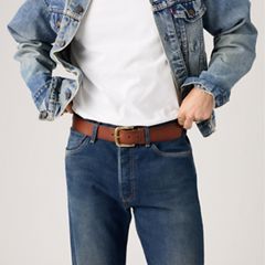 Levis Tumbled Icon Belt — Drake Khaki - Brown 1