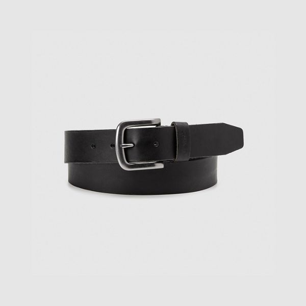 Tumbled Icon Belt — Black