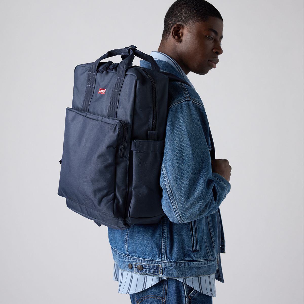 Levi's® L-Pack Large Backpack — Navy Blue