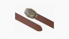 Billy Plaque Belt — Medium Brown - Brown 2