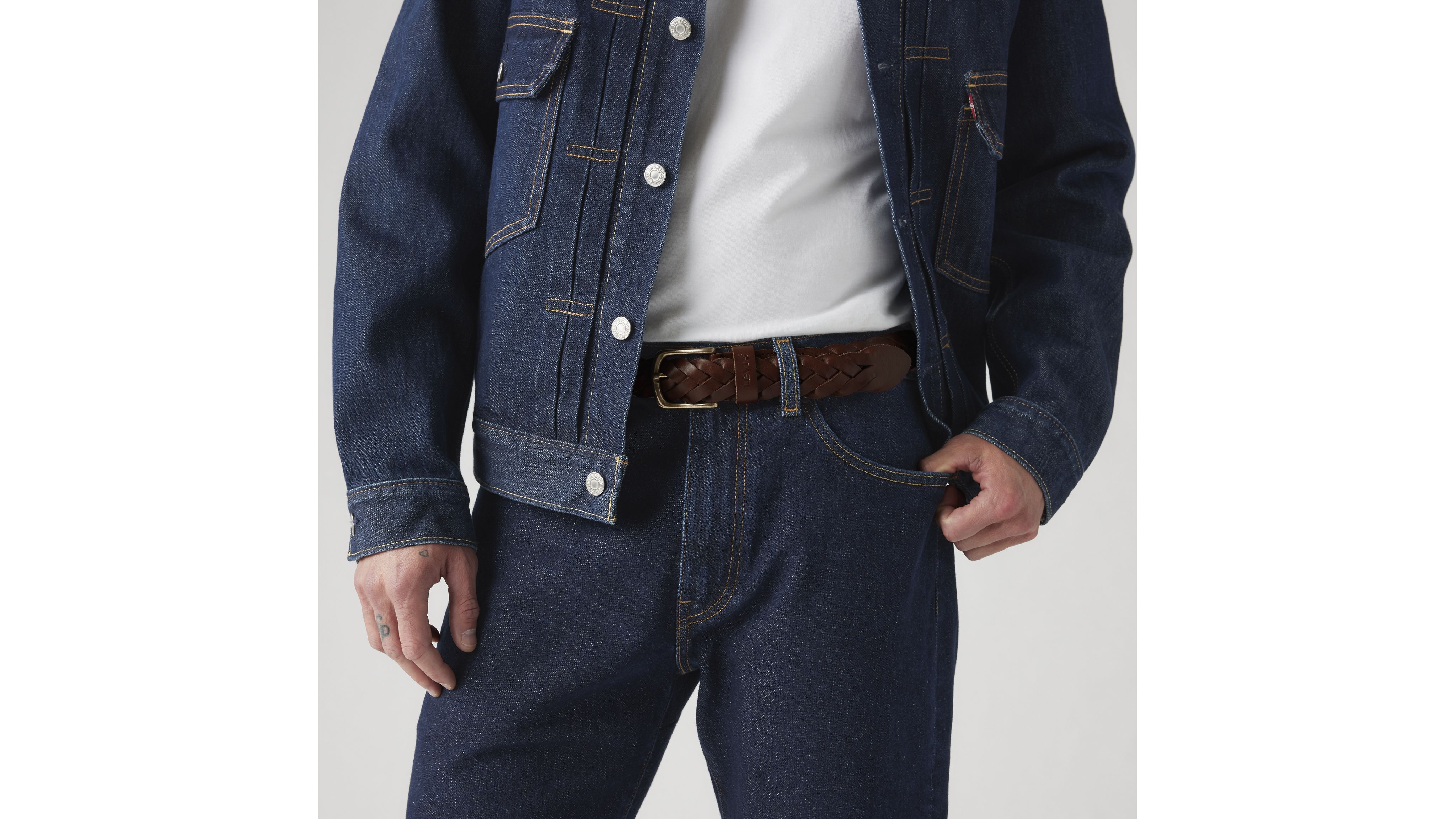 Leather Braid Belt 1