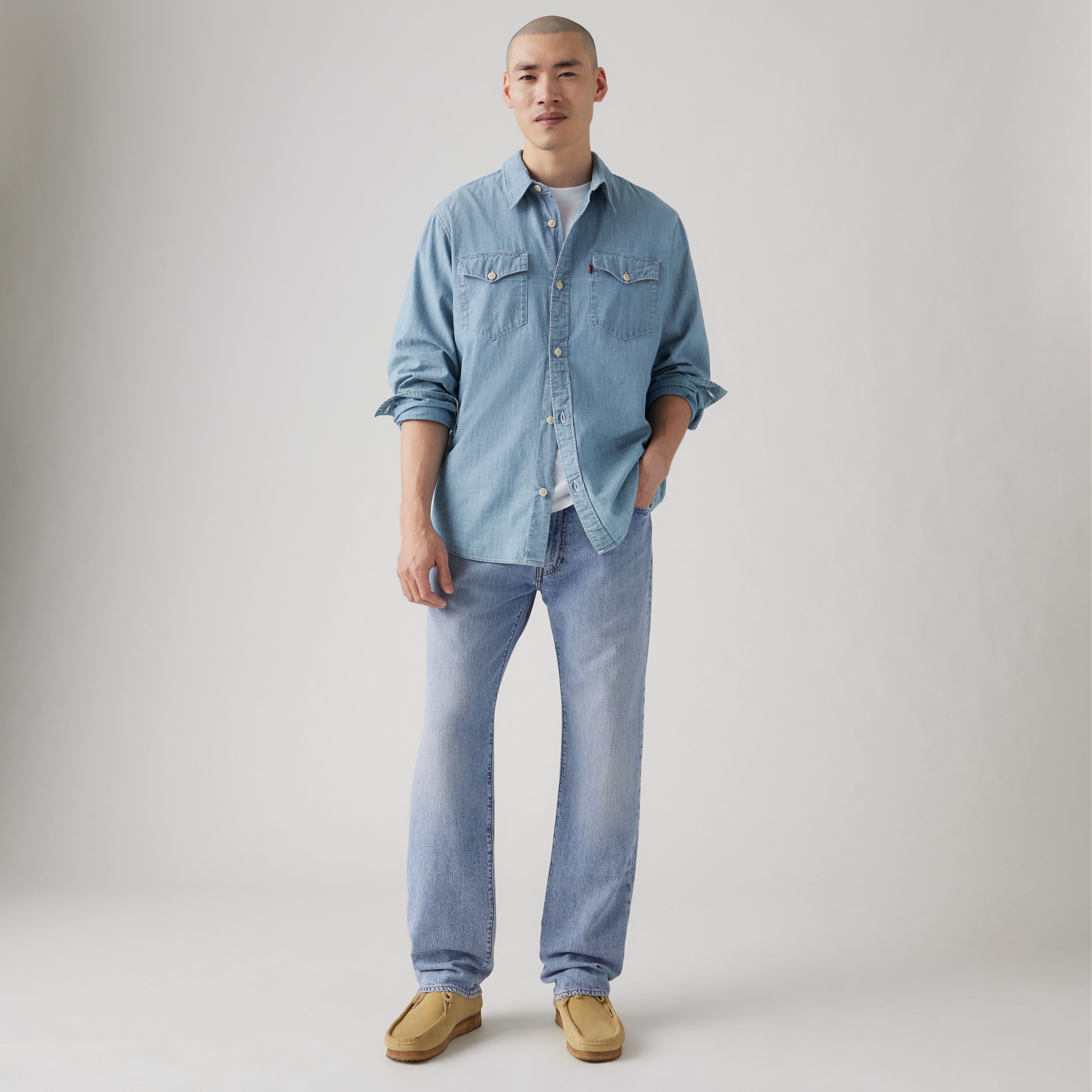 555™ Relaxed Straight Linen+ Denim Men's Jeans