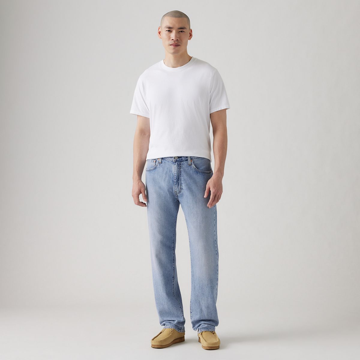 555™ Relaxed Straight Linen+ Denim Men's Jeans — Call Me Again - Light Wash