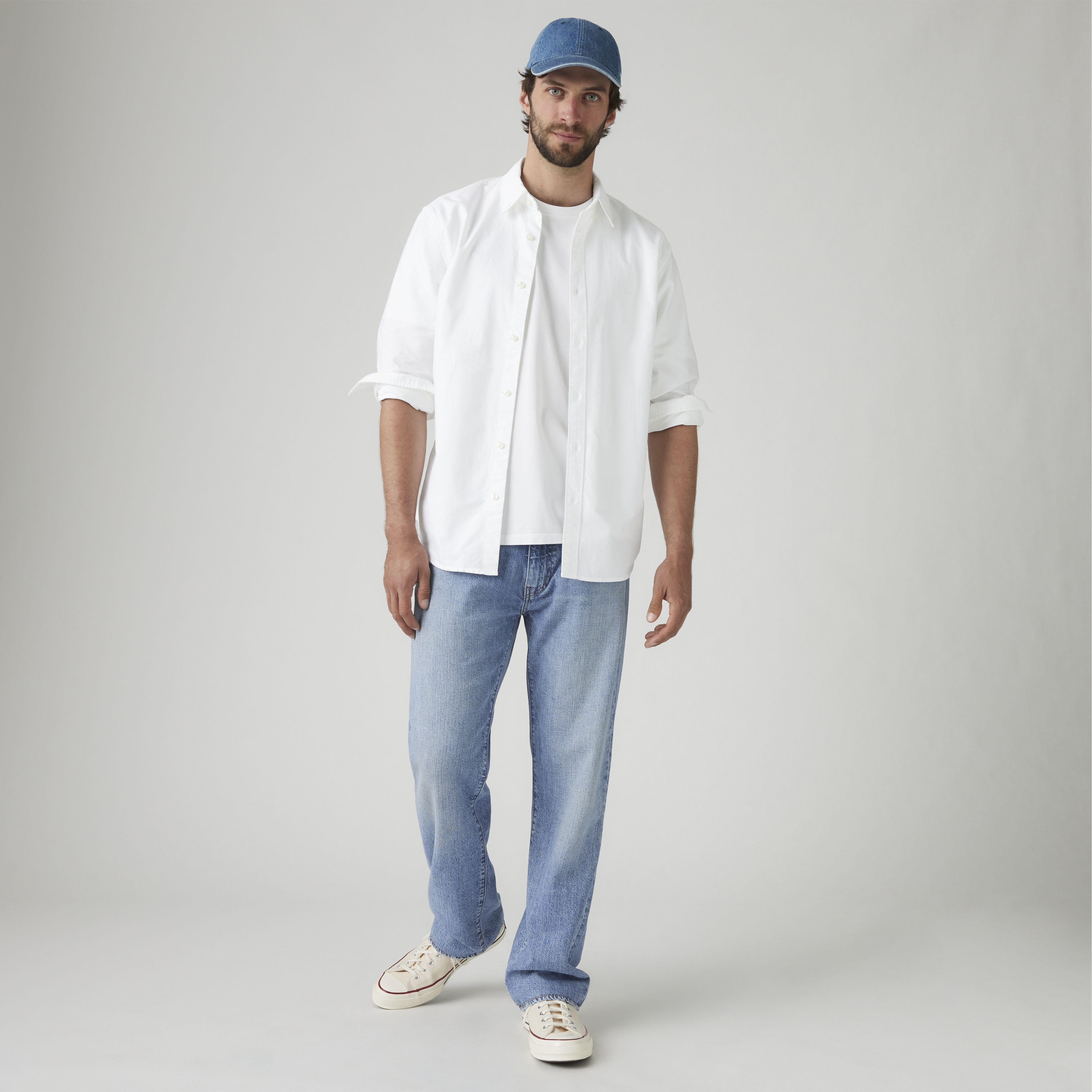 555™ Relaxed Straight Lightweight Linen+ Denim Jeans 1