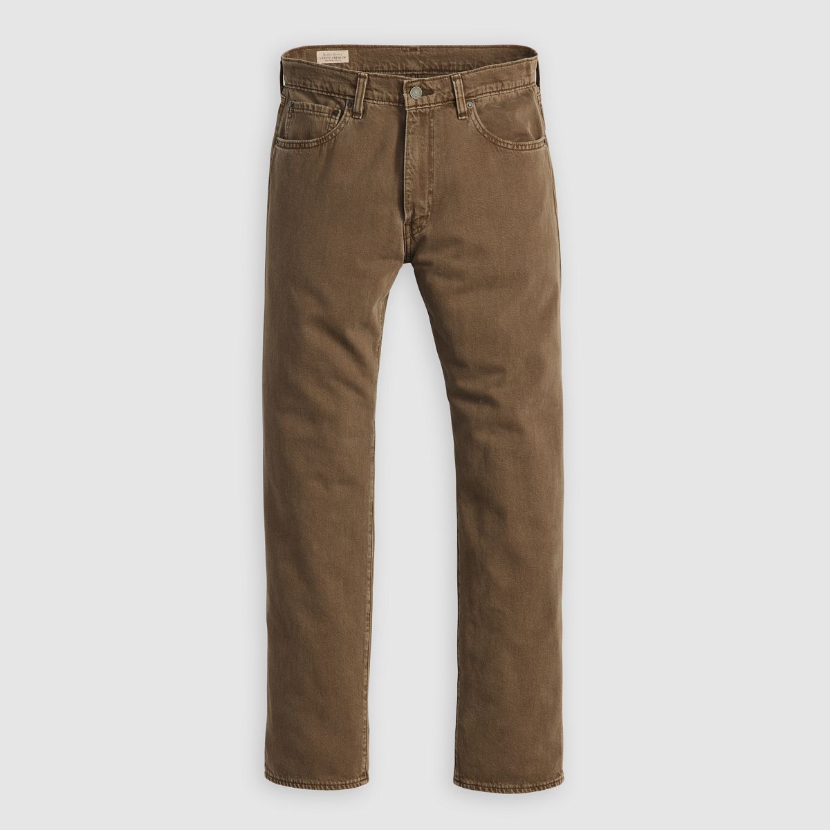 555™ Relaxed Straight Men's Jeans — Rain Drum Classic Garment Dye Lightweight - Brown