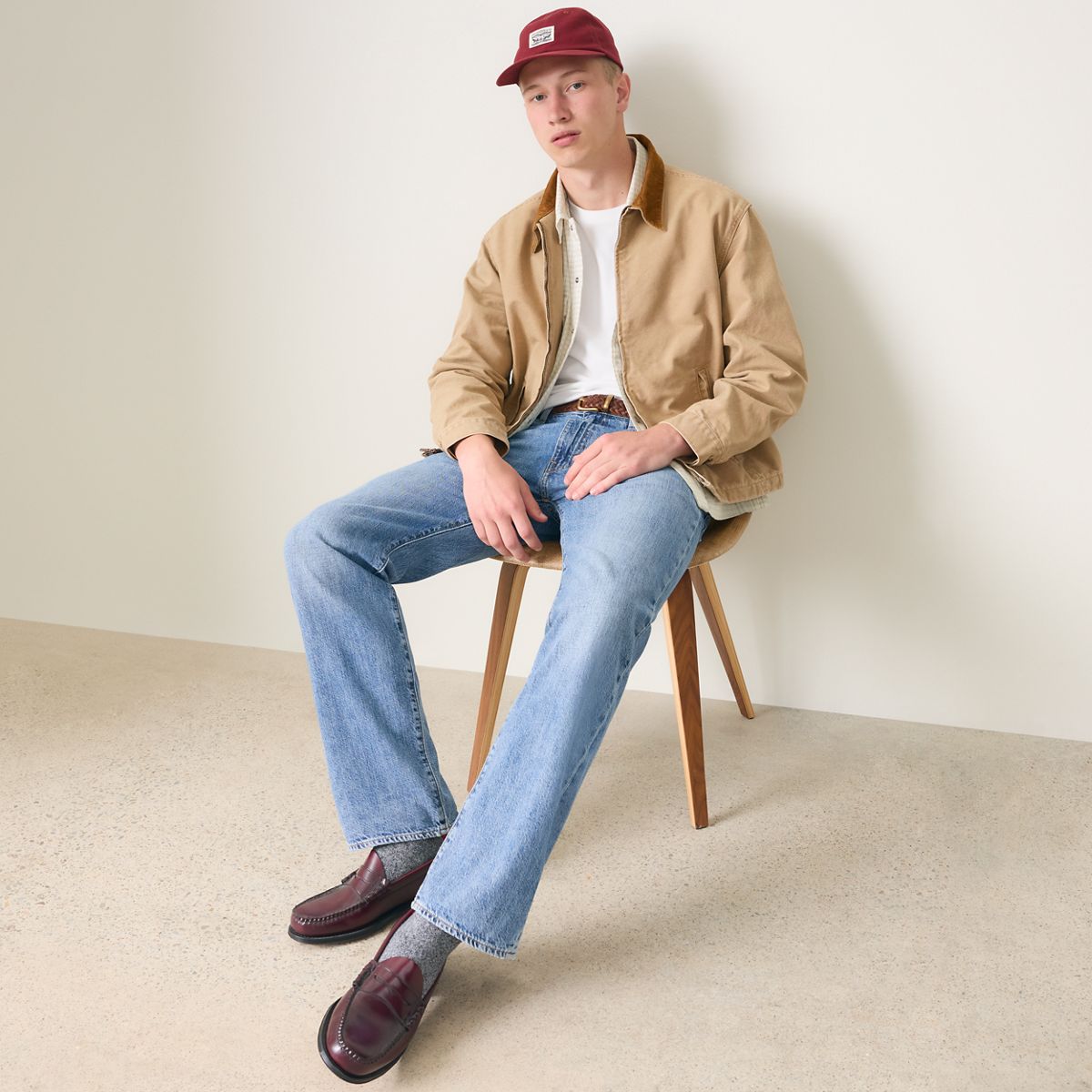 555™ Relaxed Straight Linen+ Denim Men's Jeans — Timeless Blues - Medium Wash