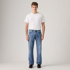 555™ Relaxed Straight Linen+ Denim Men's Jeans — Timeless Blues - Medium Wash 6