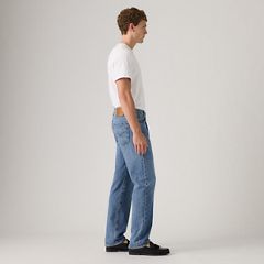 555™ Relaxed Straight Linen+ Denim Men's Jeans — Timeless Blues - Medium Wash 5