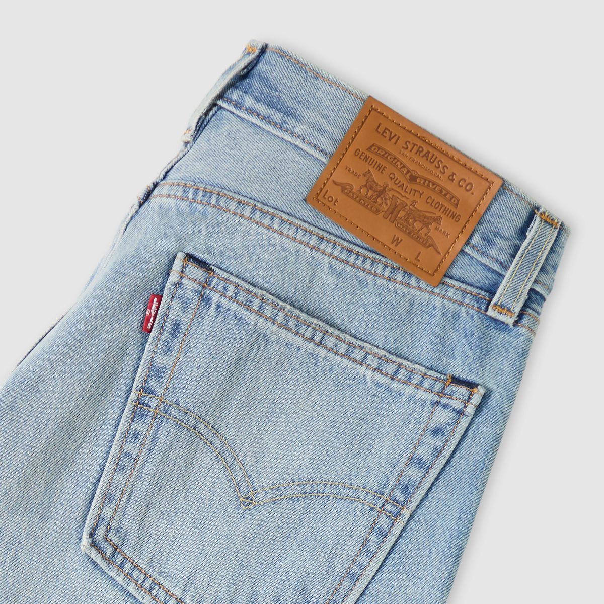 555™ Relaxed Straight Men's Jeans — Style Tension Destructed - Light Wash