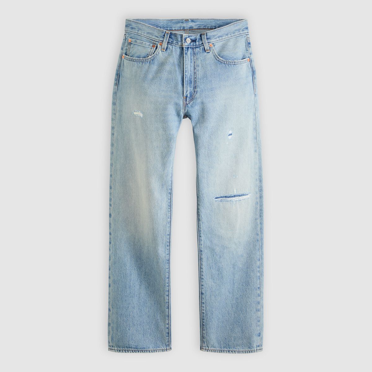 555™ Relaxed Straight Men's Jeans — Style Tension Destructed - Light Wash