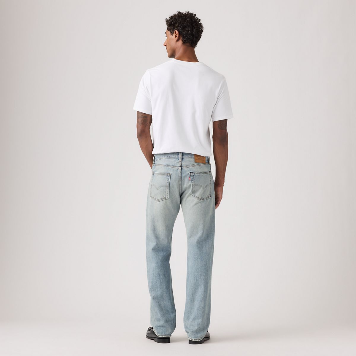 555™ Relaxed Straight Men's Jeans — Style Tension Destructed - Light Wash