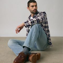 555™ Relaxed Straight Men's Jeans — Style Tension Destructed - Light Wash 2