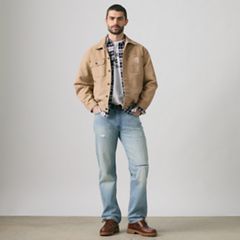 555™ Relaxed Straight Men's Jeans — Style Tension Destructed - Light Wash 1