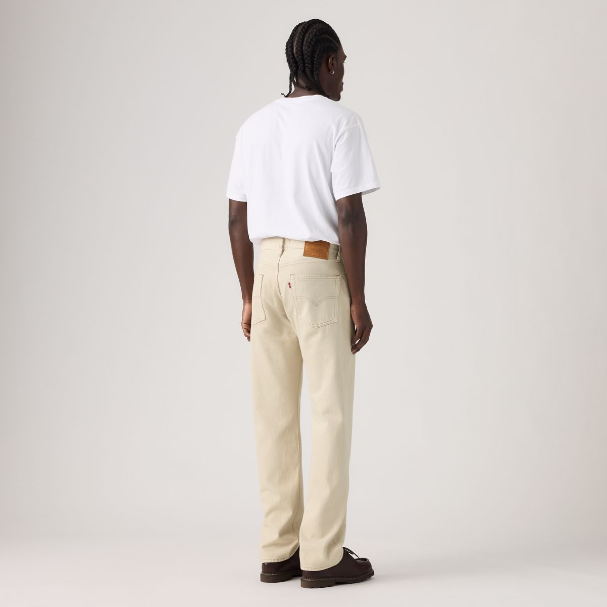 555™ Relaxed Straight Men's Jeans — Dreamy Stones - White