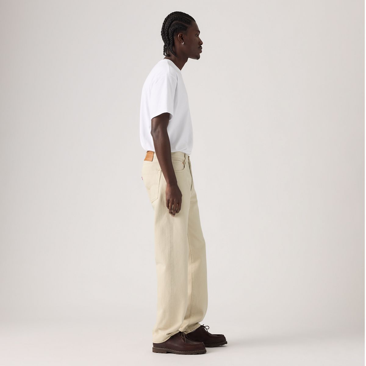555™ Relaxed Straight Men's Jeans — Dreamy Stones - White