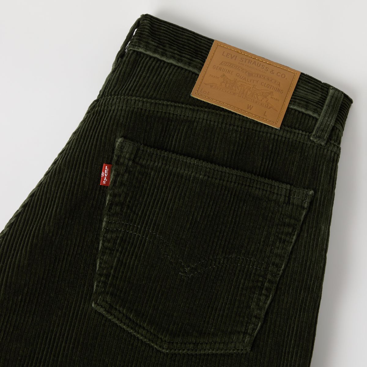 555™ Relaxed Straight Corduroy Men's Jeans — Rosin - Black