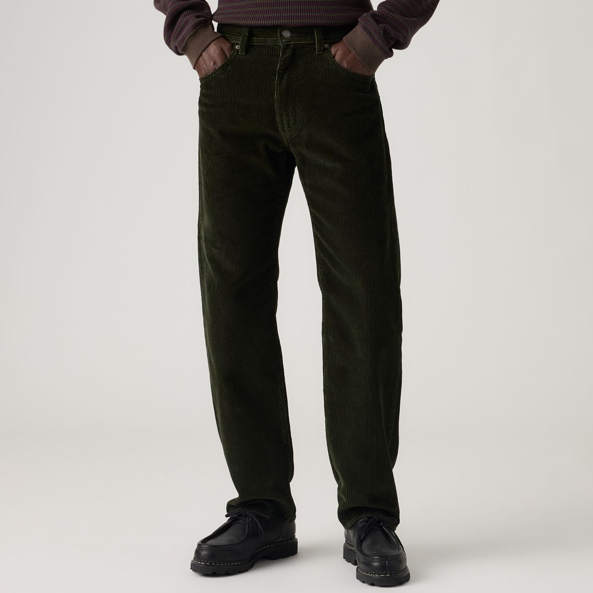 555™ Relaxed Straight Corduroy Men's Jeans — Rosin - Black