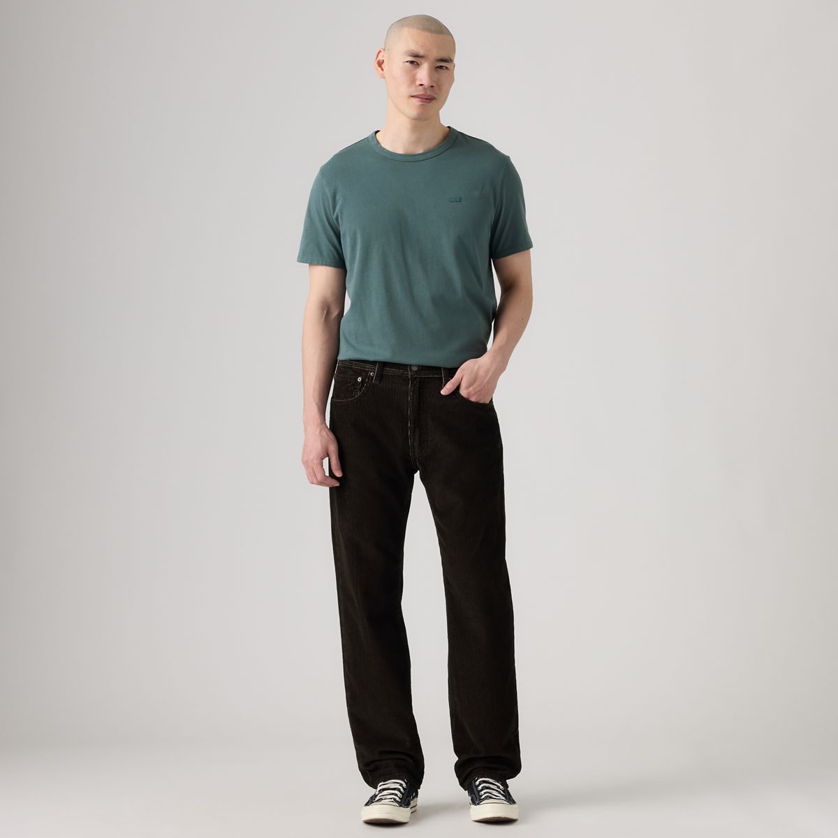 555™ Relaxed Straight Corduroy Men's Jeans — Brown Ash - Brown