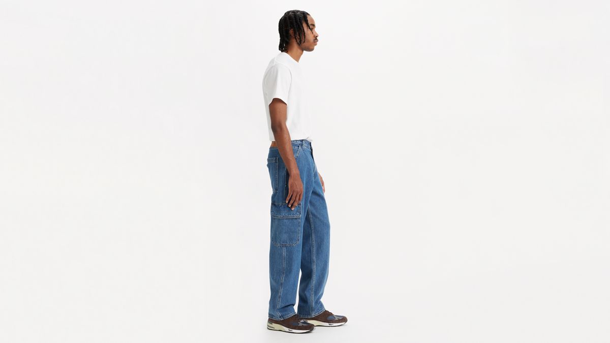 568™ Loose Straight Cargos — Get Involved T2 - Medium Wash