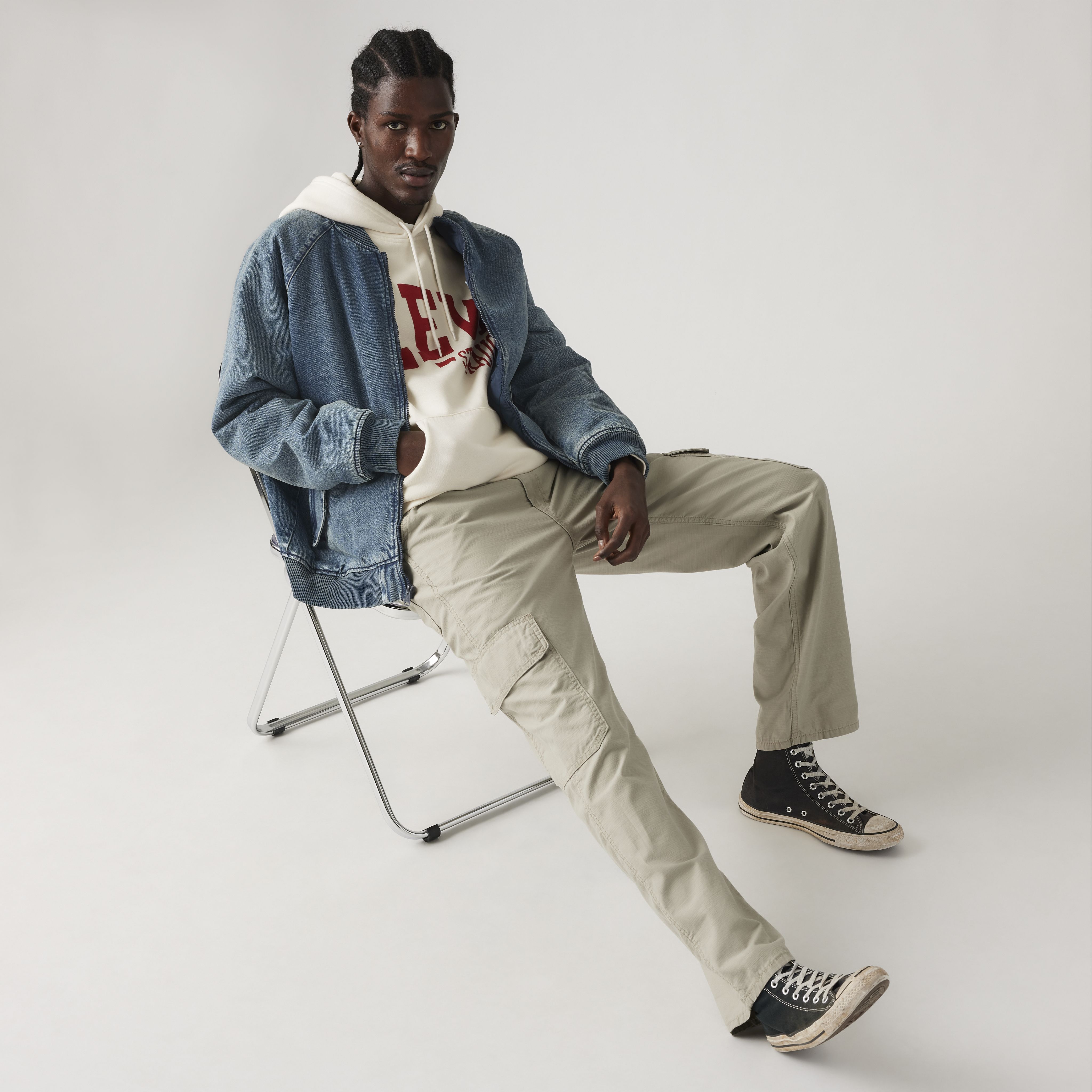 568™ Loose Straight Cargo Twill Men's Pants 1