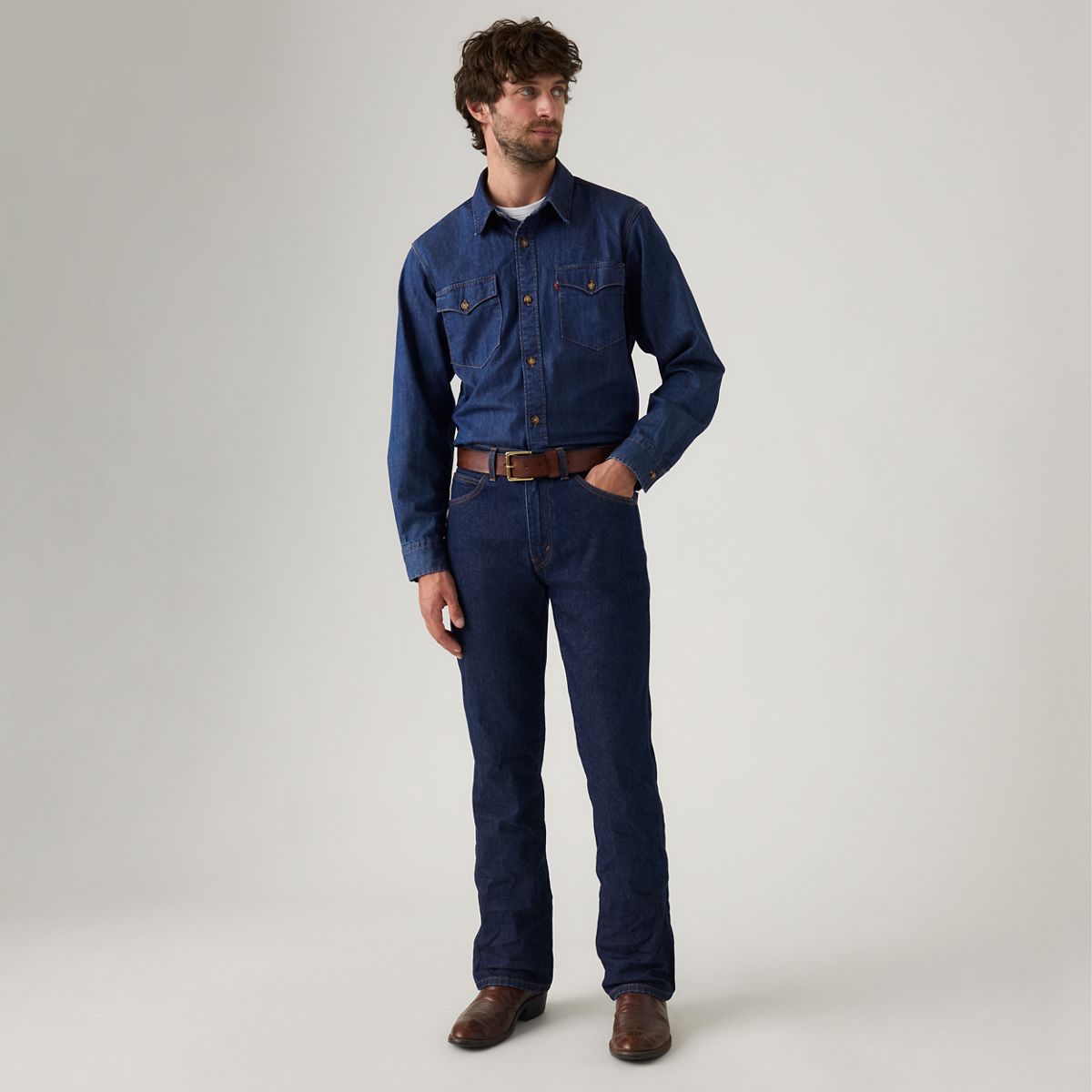 537™ Western Bootcut Men's Jeans — Rocky Rinse - Dark Wash