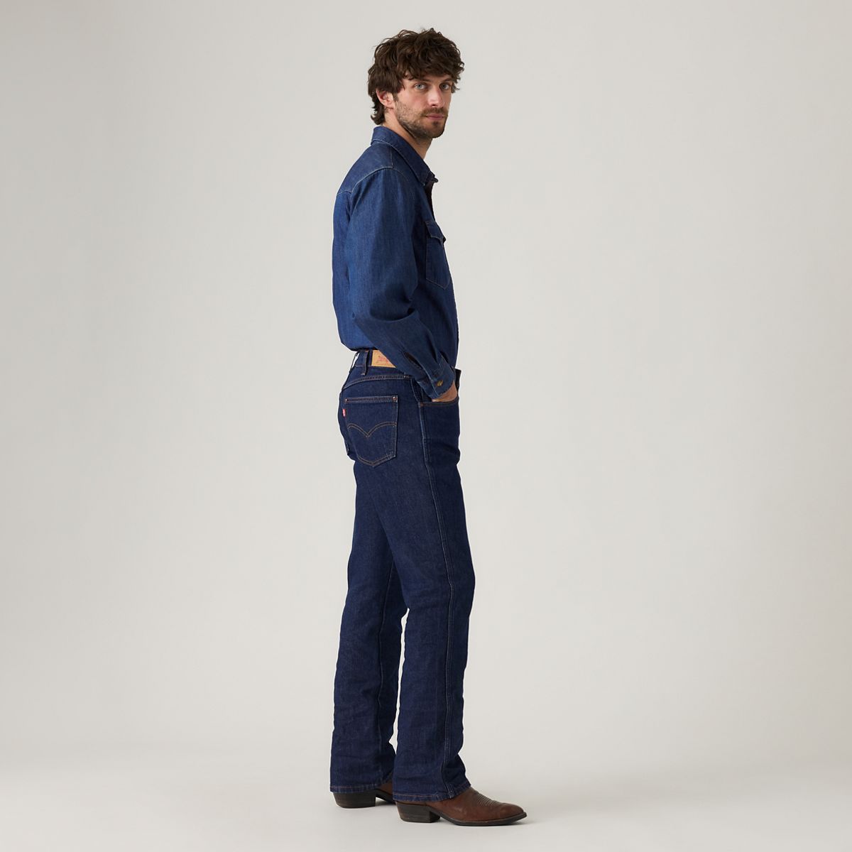537™ Western Bootcut Men's Jeans — Rocky Rinse - Dark Wash